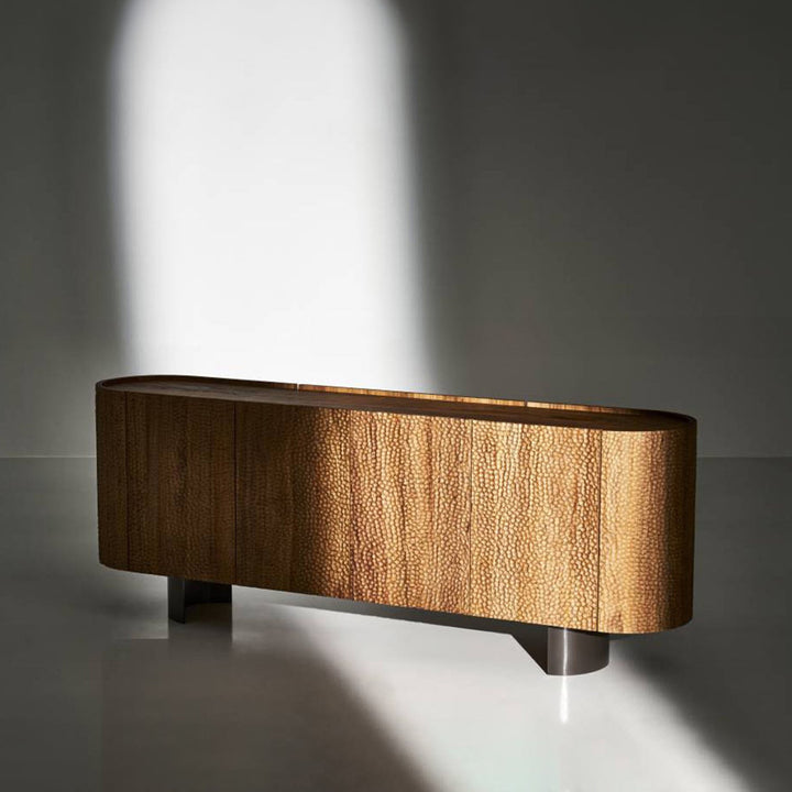 Scandinavian Elm Wood Storage Cabinet VORTEX