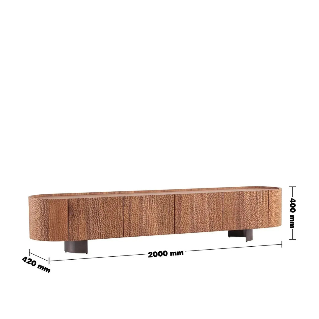 Scandinavian Elm Wood TV Console SAVVY