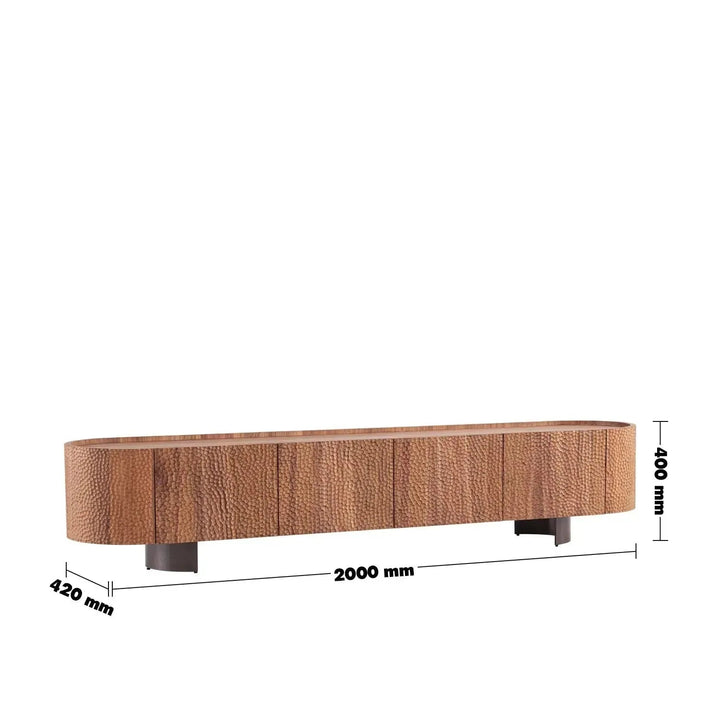 Scandinavian Elm Wood TV Console SAVVY