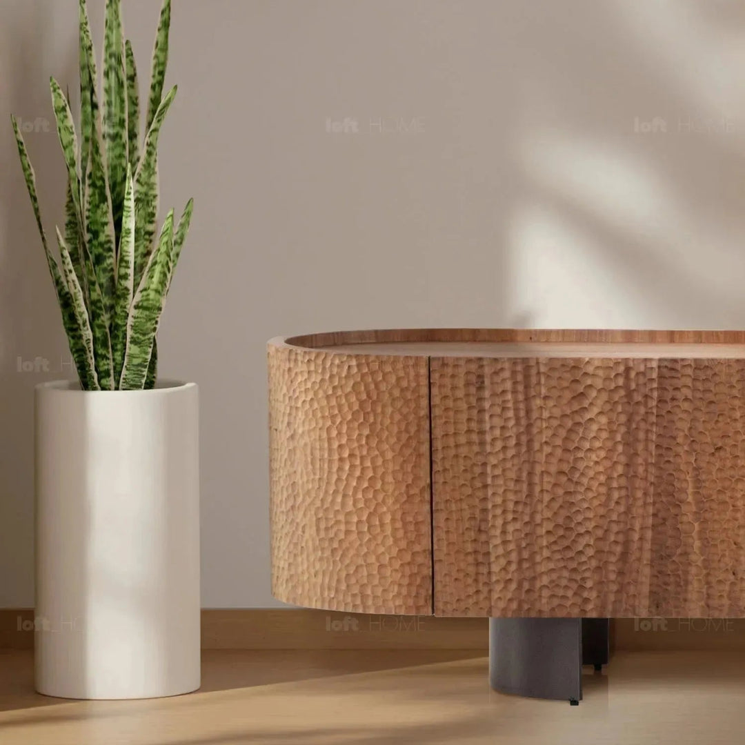 Scandinavian Elm Wood TV Console SAVVY