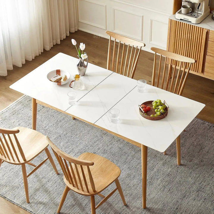 Scandinavian Extendable Sintered Stone Dining Table GRACEFUL CHARM