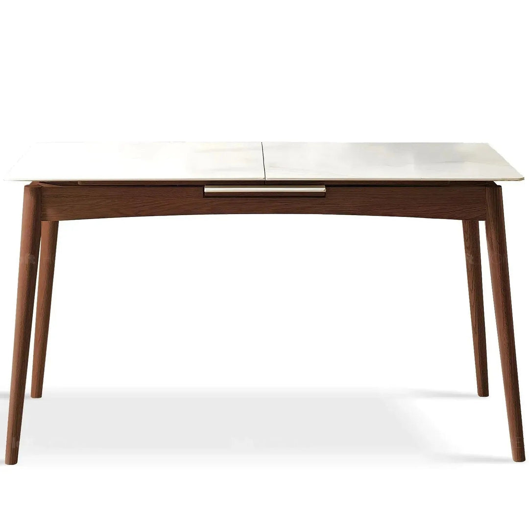 Scandinavian extendable sintered stone dining table graceful charm detail 9.