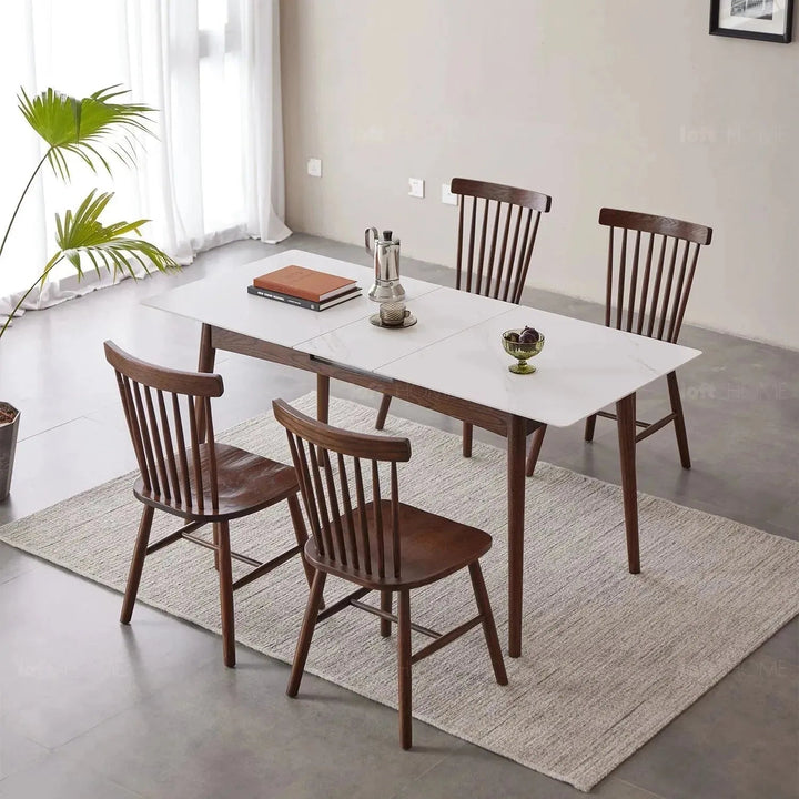 Scandinavian Extendable Sintered Stone Dining Table GRACEFUL CHARM