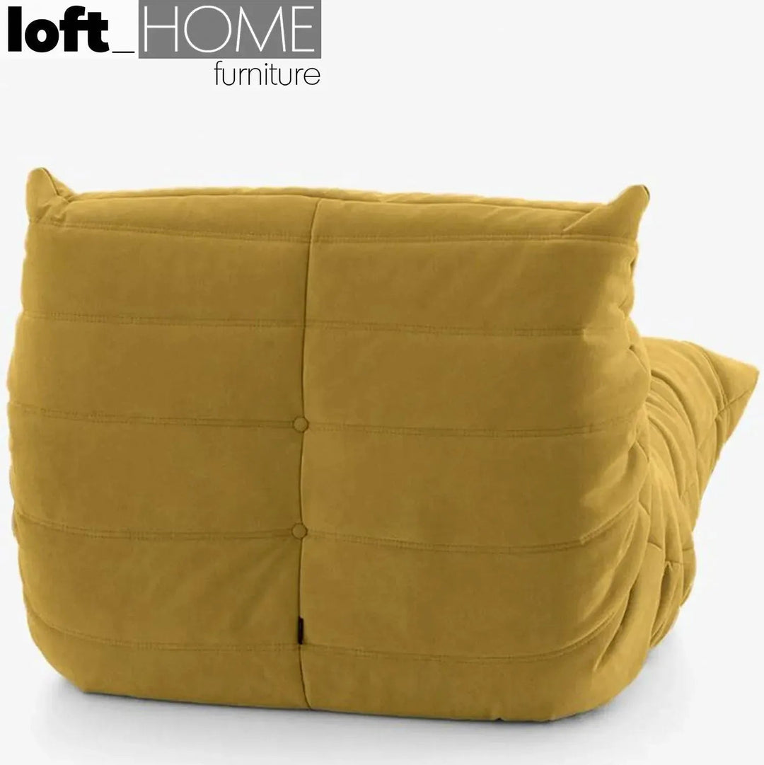 Contemporary fabric modular 1 seater sofa cater detail 6.