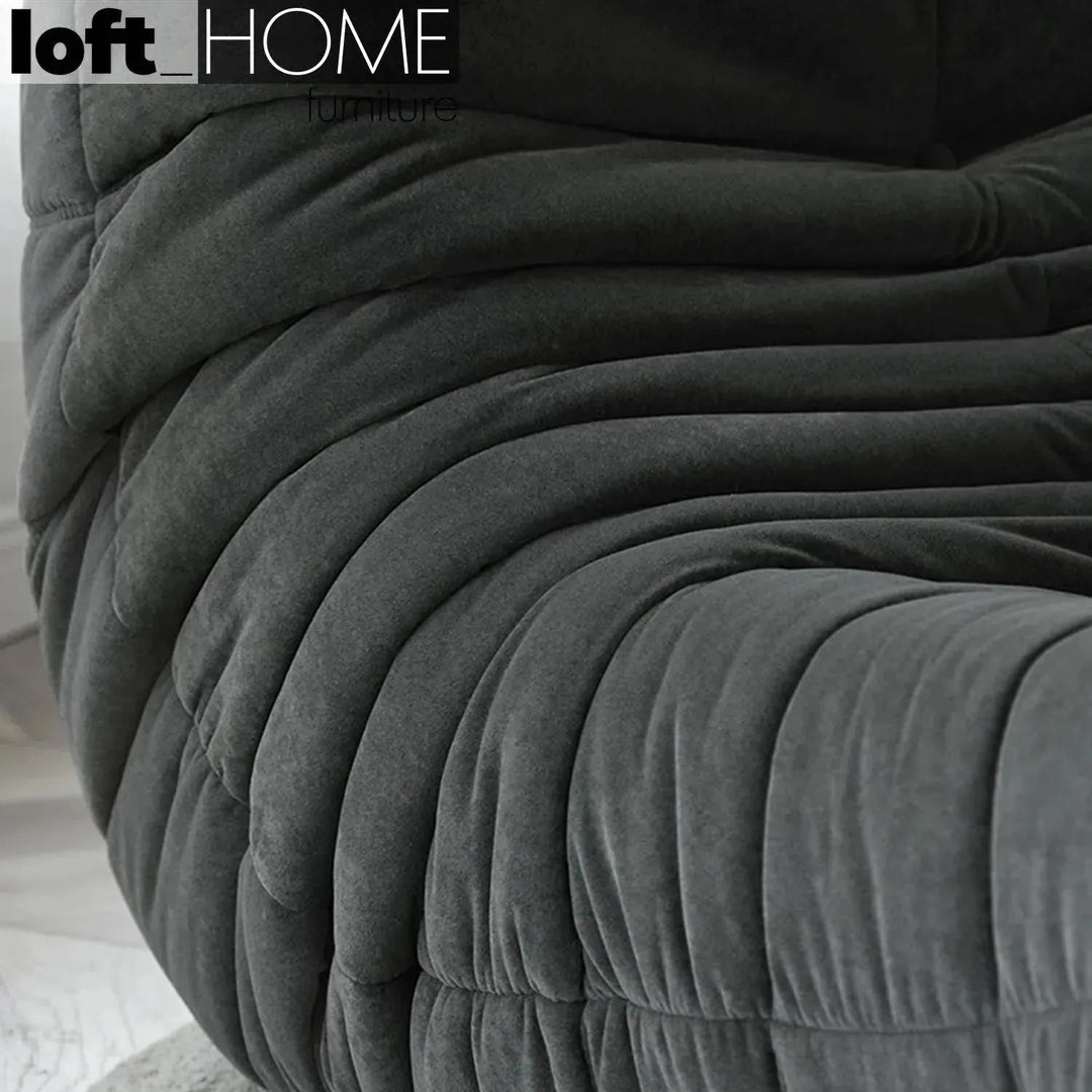Bauhaus fabric modular 1 seater sofa cater detail 25.