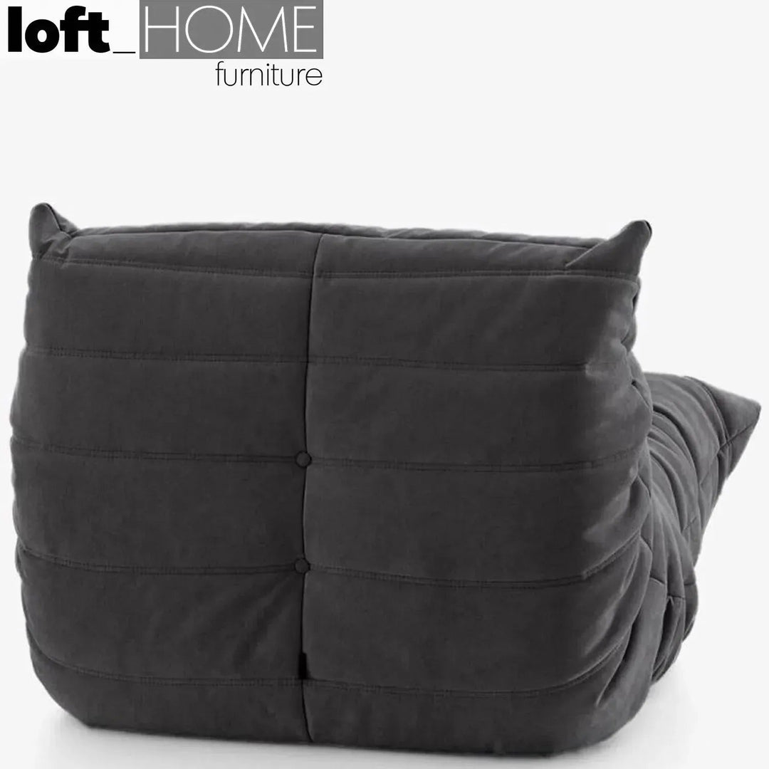 Bauhaus fabric modular 1 seater sofa cater detail 32.