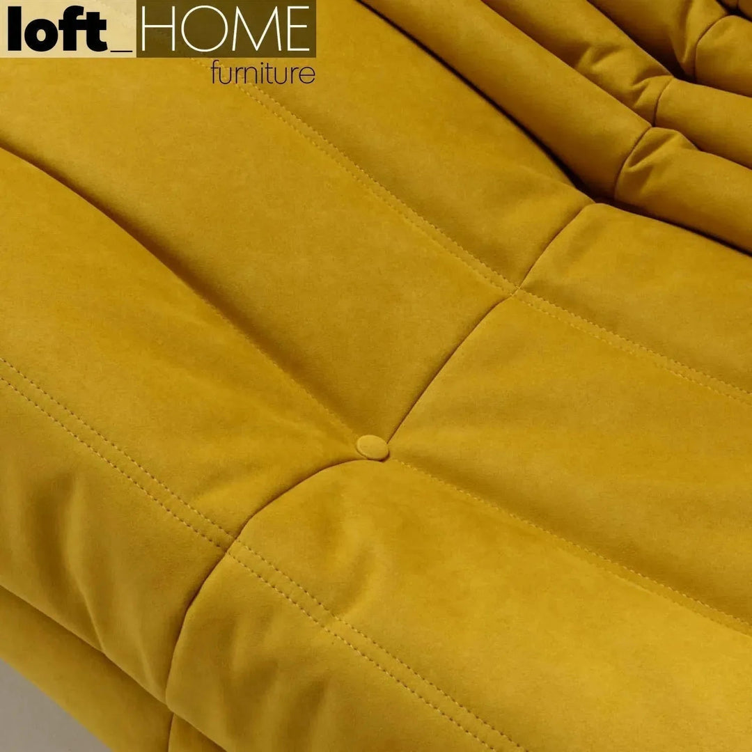 Contemporary fabric modular 1 seater sofa cater detail 9.