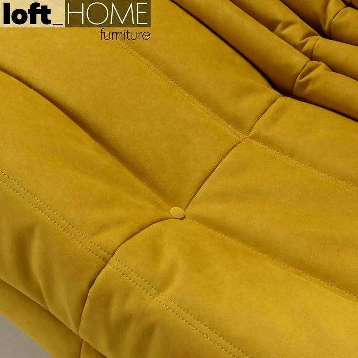 Bauhaus fabric modular 1 seater sofa cater detail 9.
