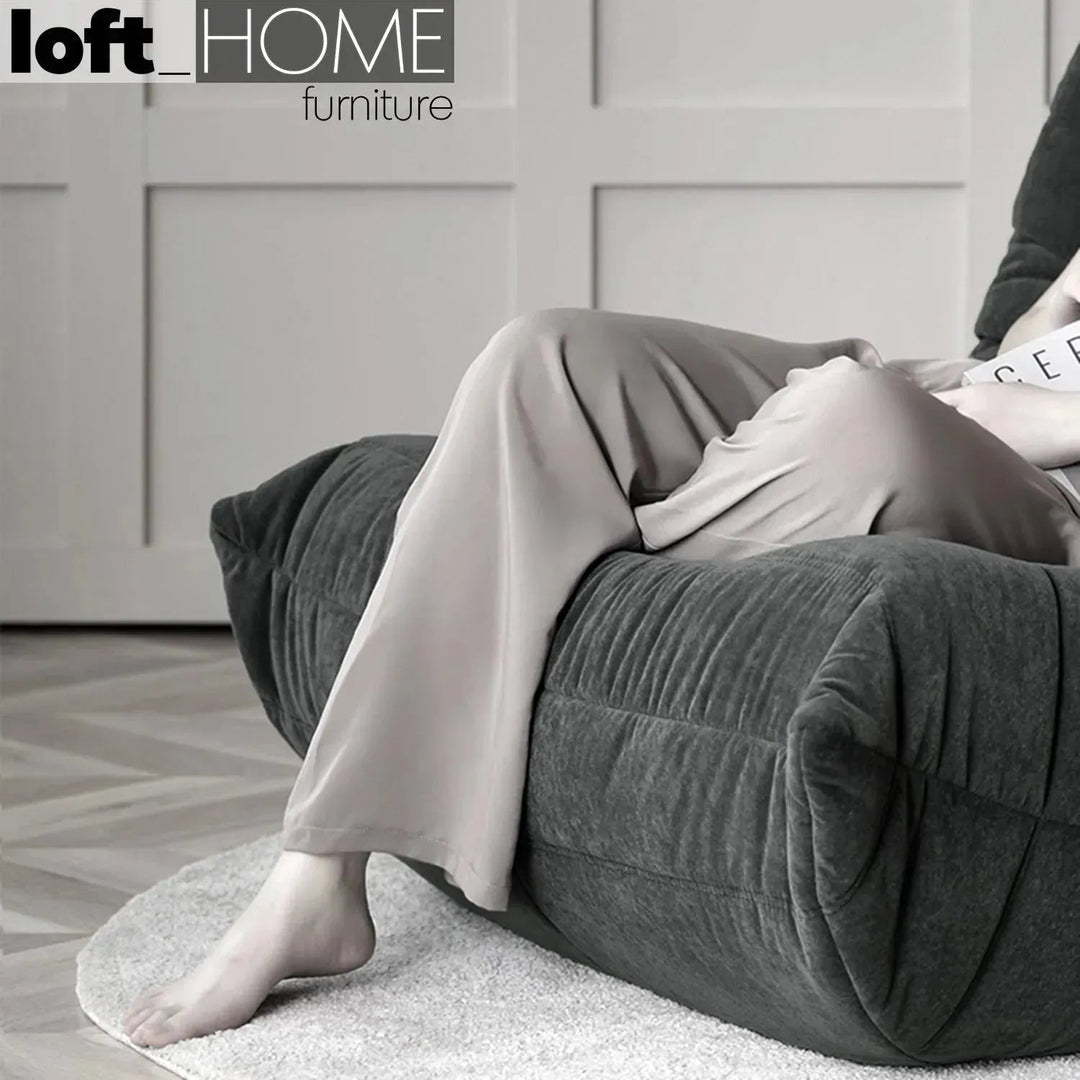 Bauhaus fabric modular 1 seater sofa cater detail 23.