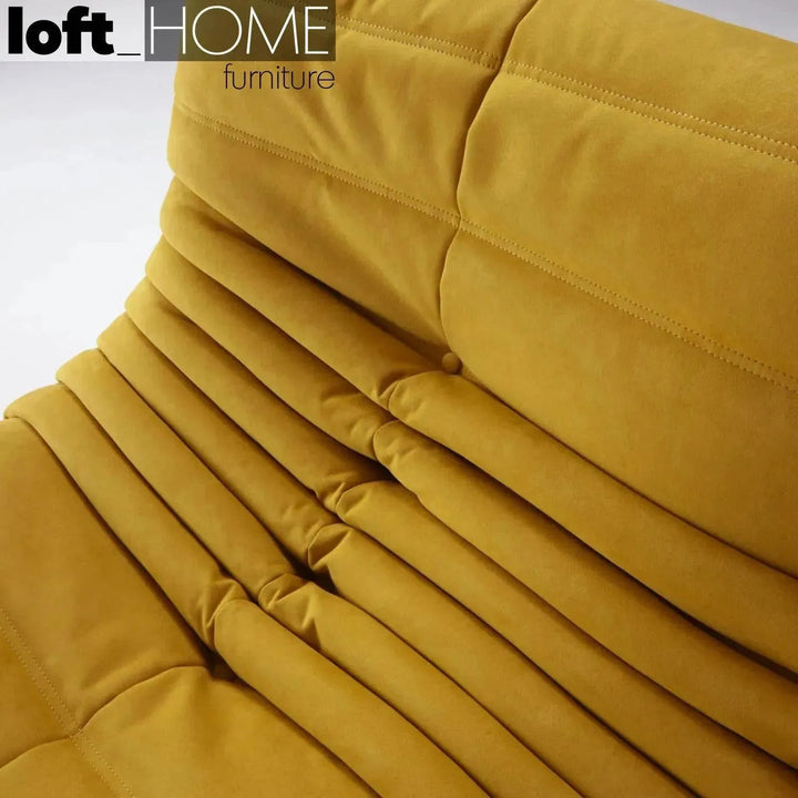 Bauhaus fabric modular 1 seater sofa cater detail 10.