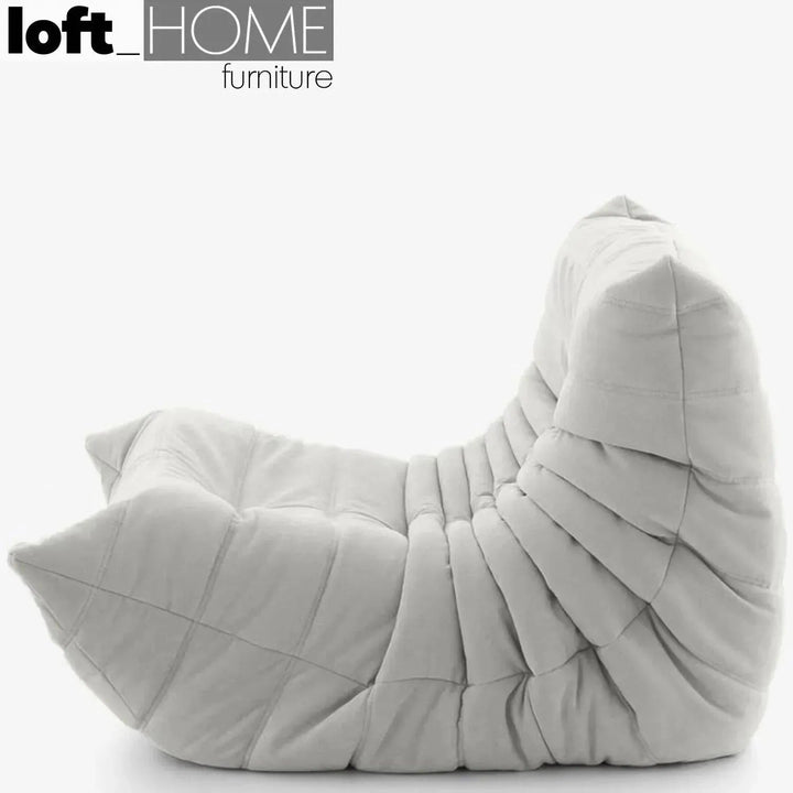 Bauhaus fabric modular 1 seater sofa cater detail 14.