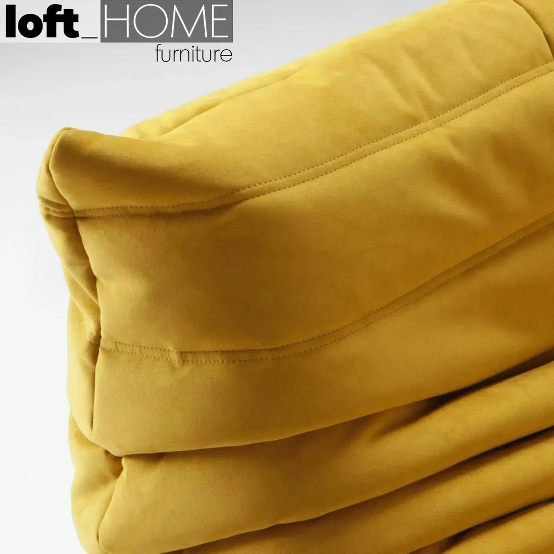 Contemporary fabric modular 1 seater sofa cater detail 8.