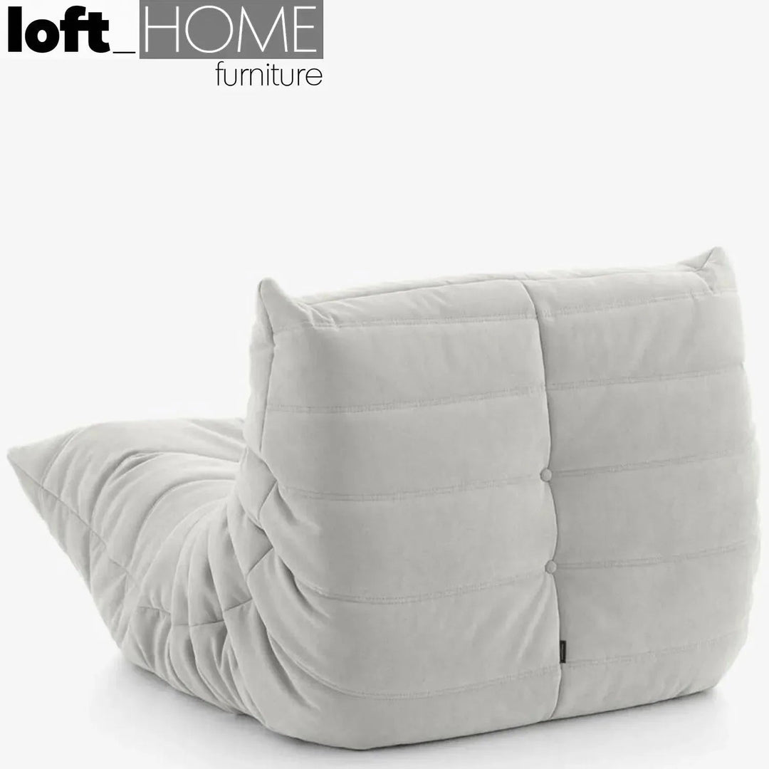 Bauhaus fabric modular 1 seater sofa cater detail 16.