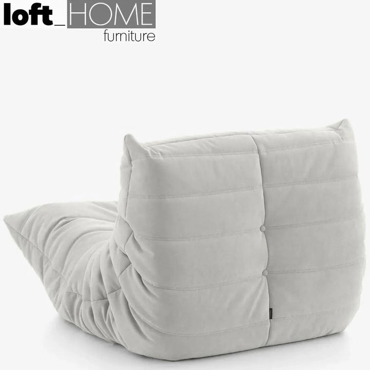 Bauhaus fabric modular 1 seater sofa cater detail 16.