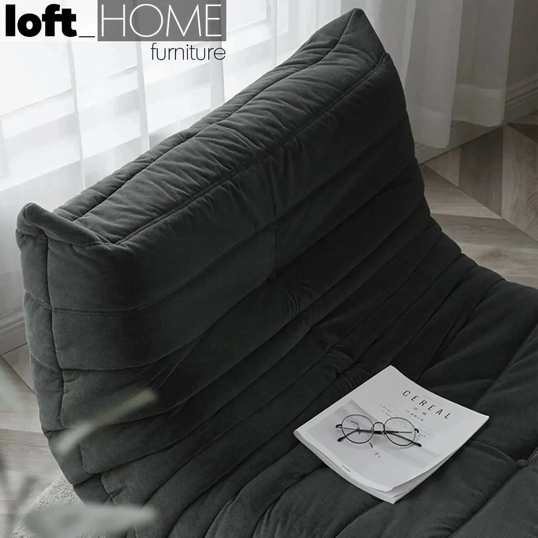 Bauhaus fabric modular 1 seater sofa cater detail 26.