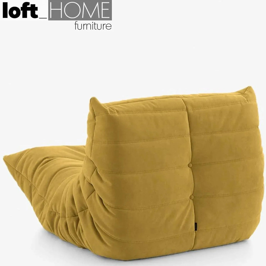Bauhaus fabric modular 1 seater sofa cater detail 4.