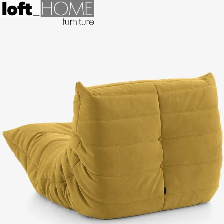 Contemporary fabric modular 1 seater sofa cater detail 4.