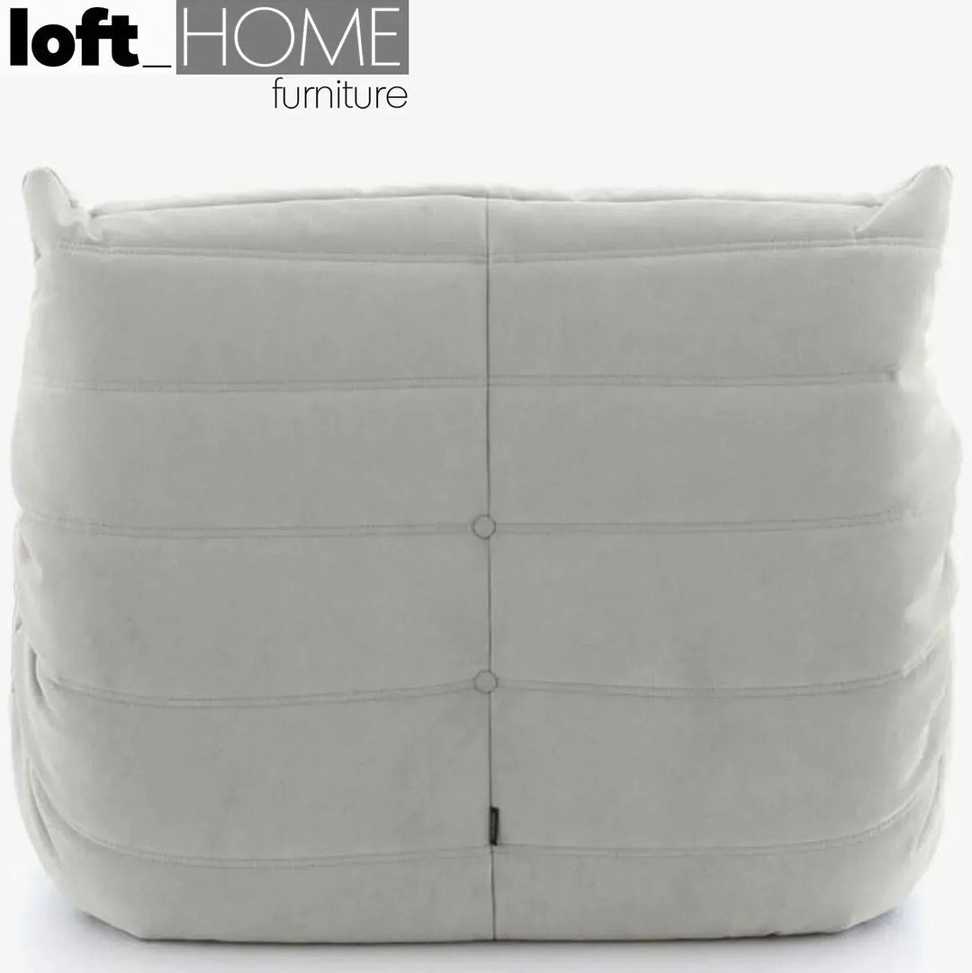 Bauhaus fabric modular 1 seater sofa cater detail 17.