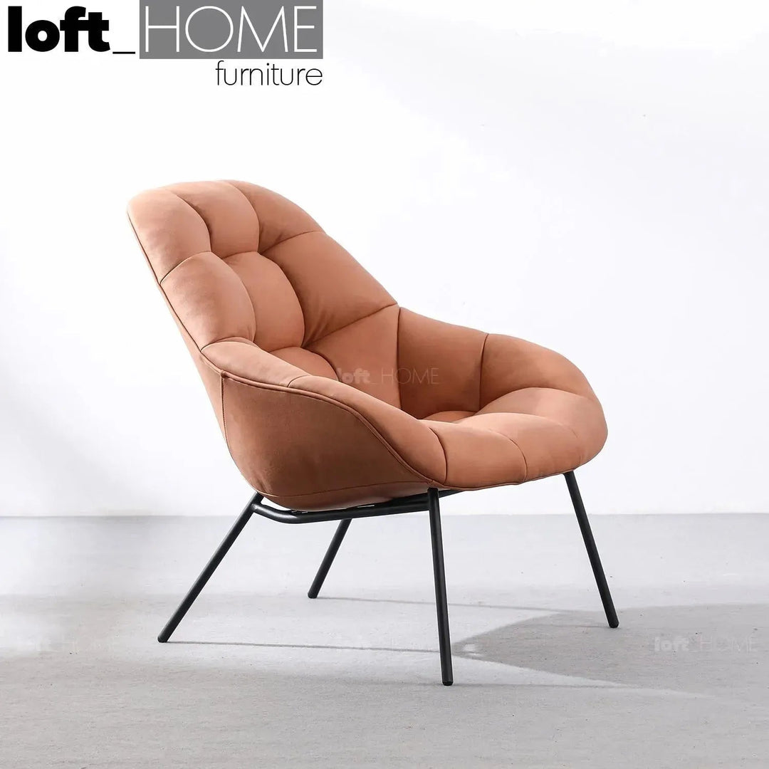 Modern Fabric 1 Seater Sofa MANGO