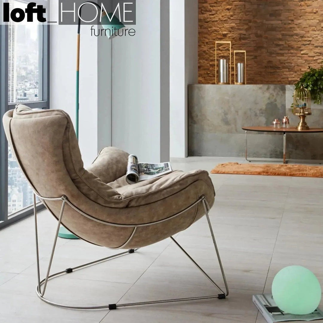 Industrial Fabric 1 Seater Sofa NEPTUNE