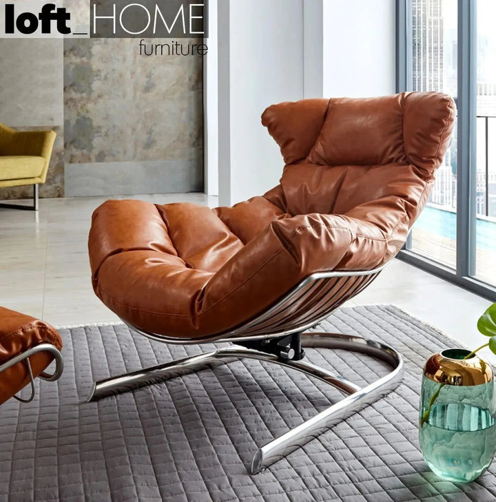 Industrial Fabric 1 Seater Sofa With Ottoman VENUS