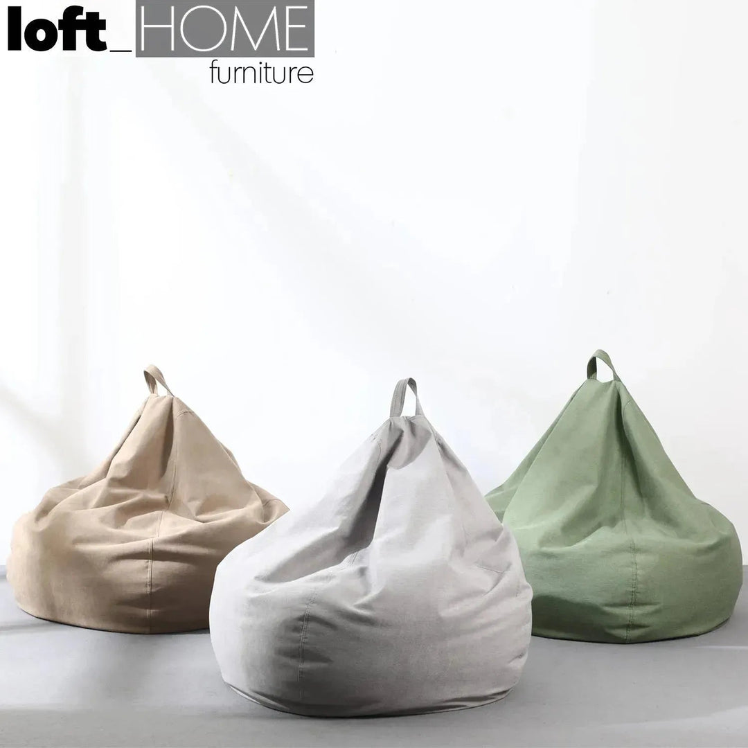 Modern fabric bean bag sofa lelinta detail 17.