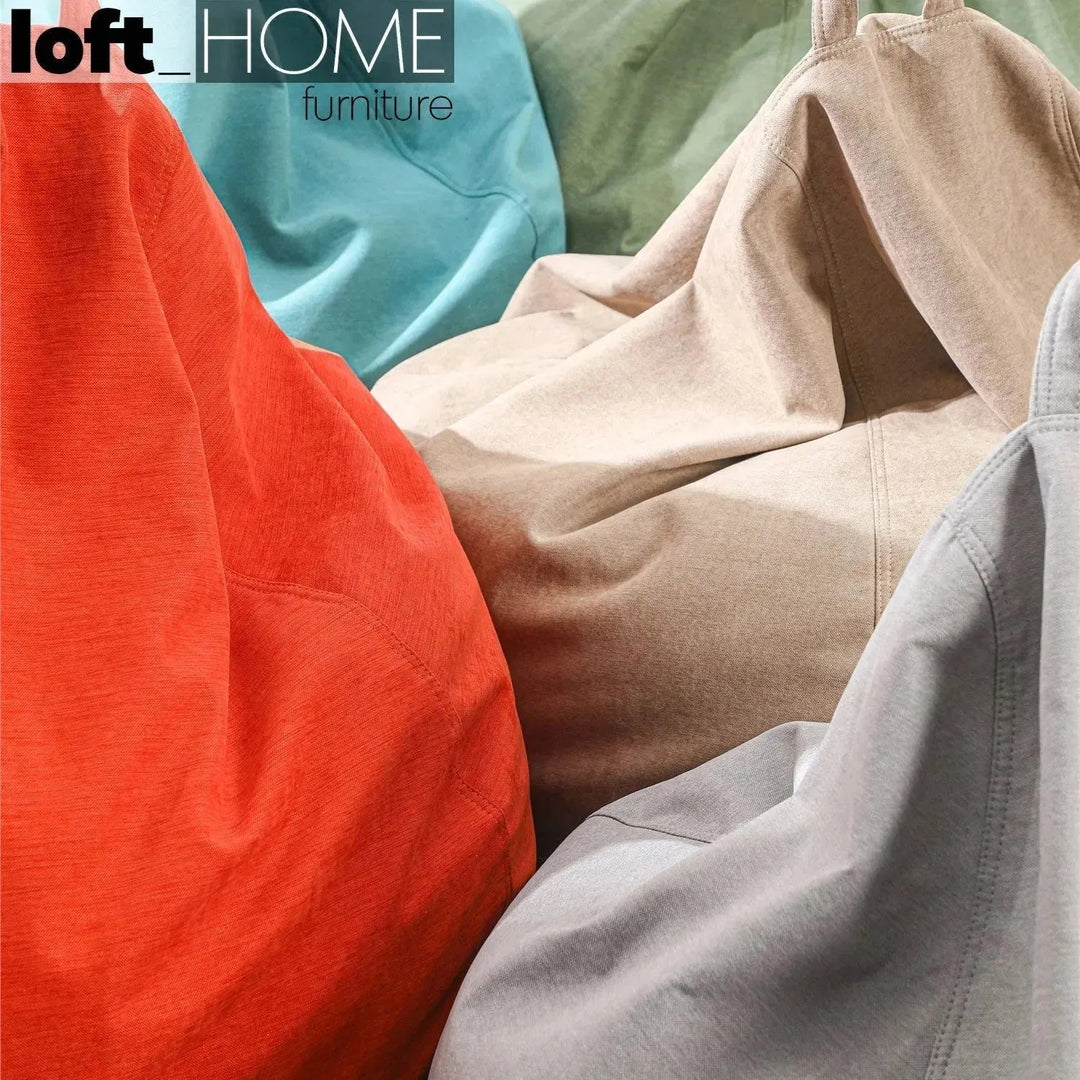 Modern fabric bean bag sofa lelinta in real life style.