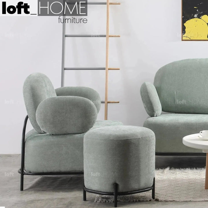 Modern Fabric Ottoman LUCIA S