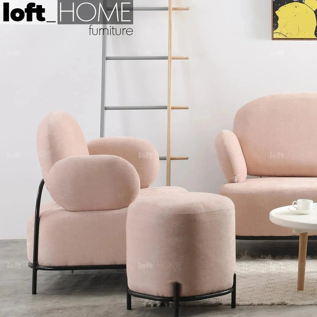 Modern Fabric Ottoman LUCIA S