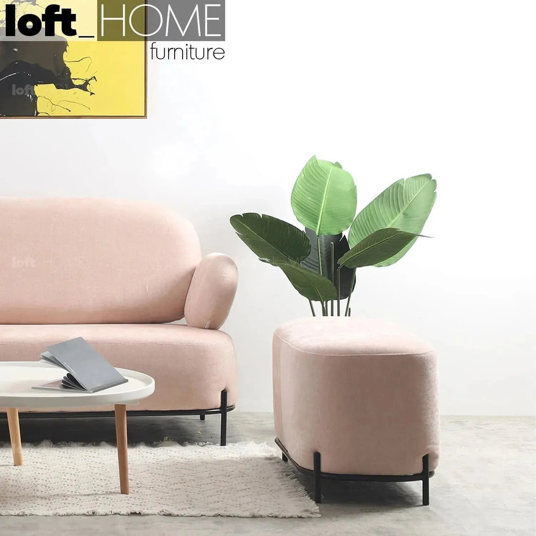 Modern Fabric Ottoman LUCIA