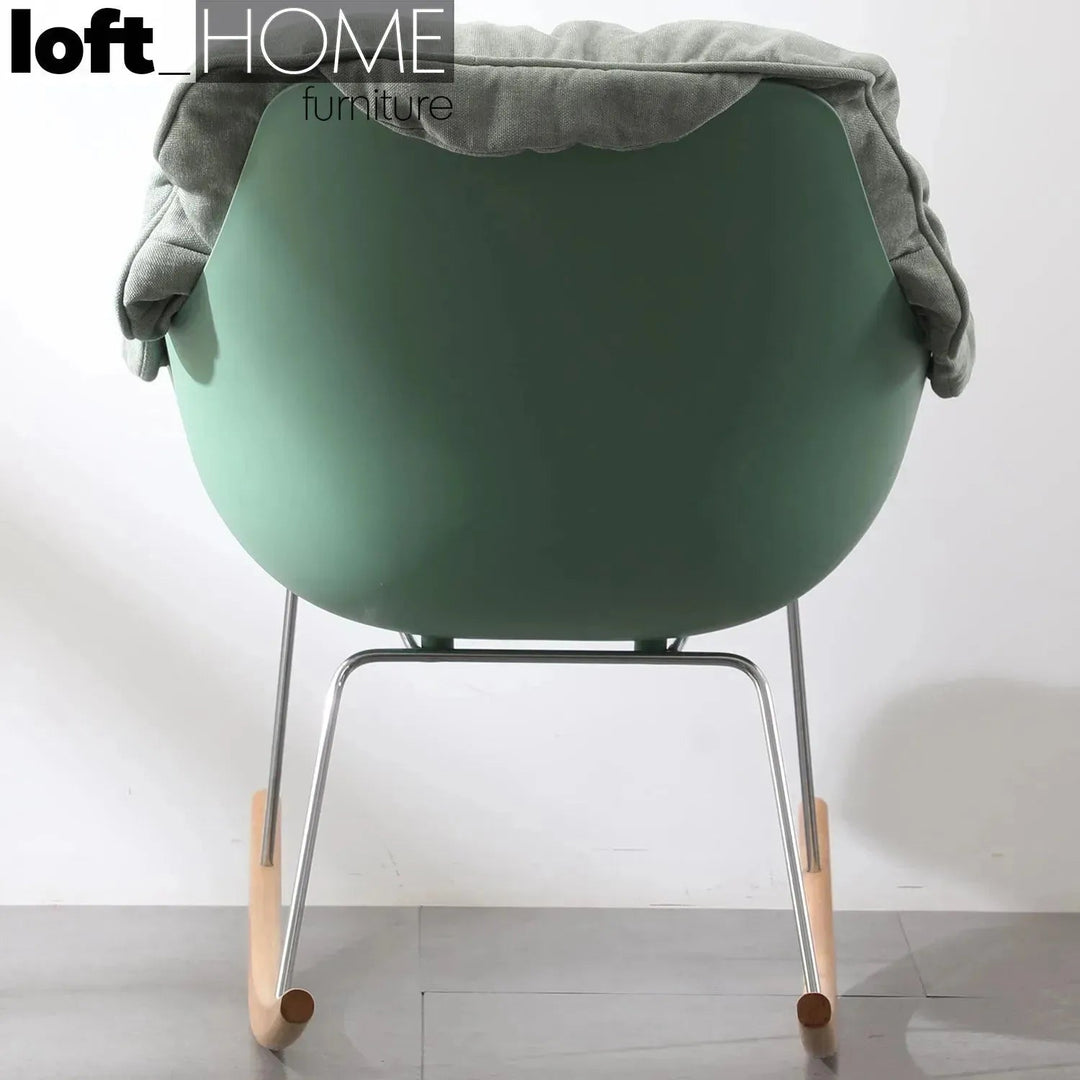 Scandinavian Fabric Rocking 1 Seater Sofa KAI