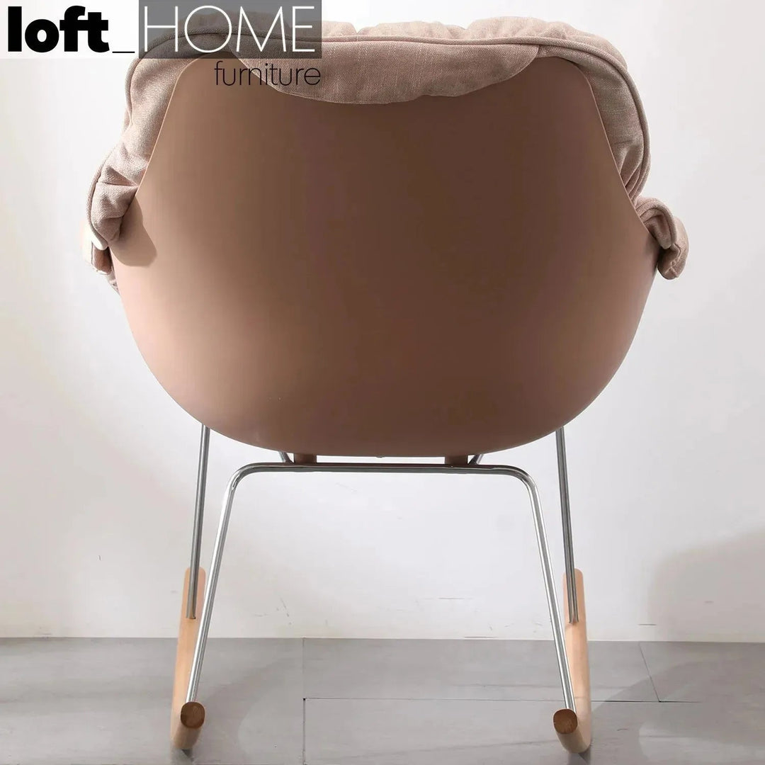 Scandinavian fabric rocking 1 seater sofa kai conceptual design.