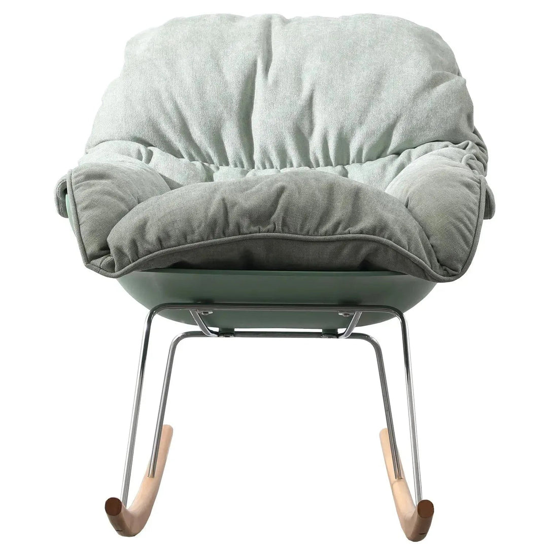 Scandinavian fabric rocking 1 seater sofa kai layered structure.