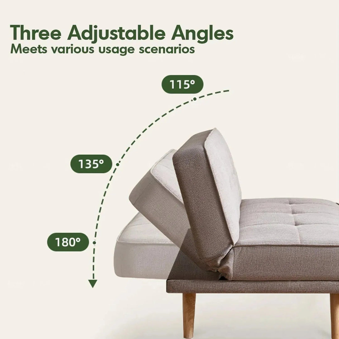 Scandinavian fabric sofa bed flexi with context.
