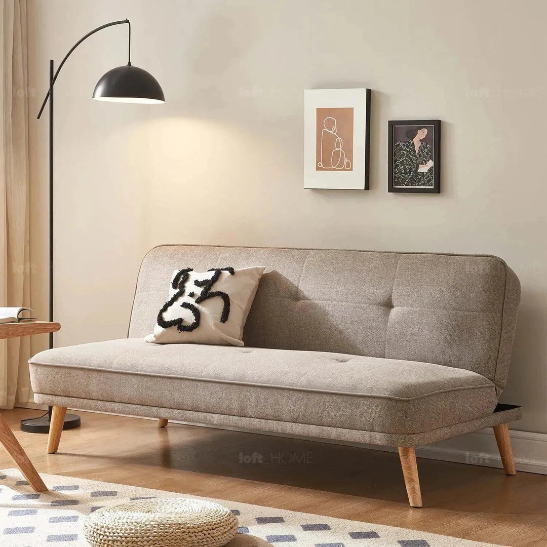 Scandinavian fabric sofa bed flexi detail 11.