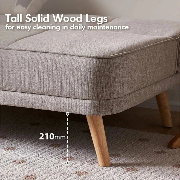 Scandinavian fabric sofa bed flexi detail 1.