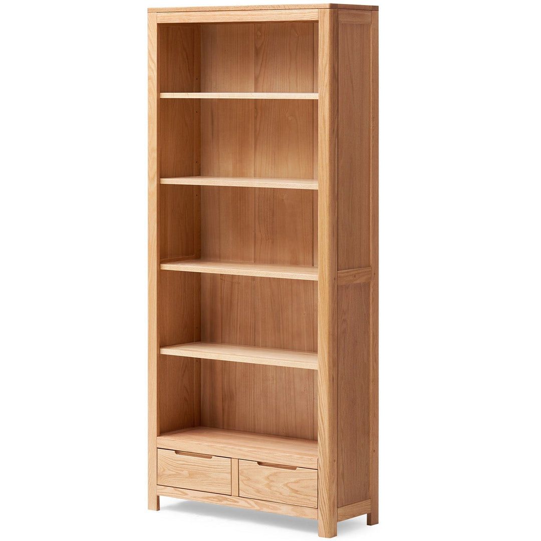Scandinavian oak wood bookshelf norway environmental situation.