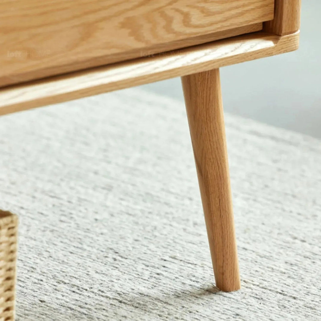 Scandinavian oak wood coffee table rosetta conceptual design.