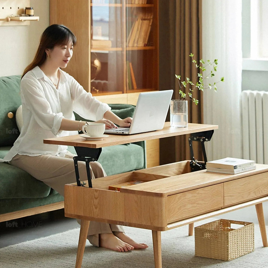 Scandinavian oak wood coffee table rosetta situational feels.