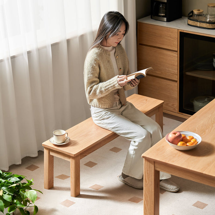 Scandinavian oak wood dining bench jamo size charts.