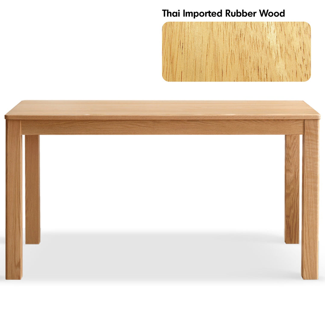 Scandinavian oak wood dining table elm detail 3.