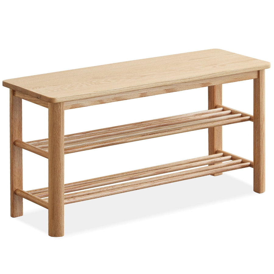Scandinavian Oak Wood Shoe Shelf FUJI