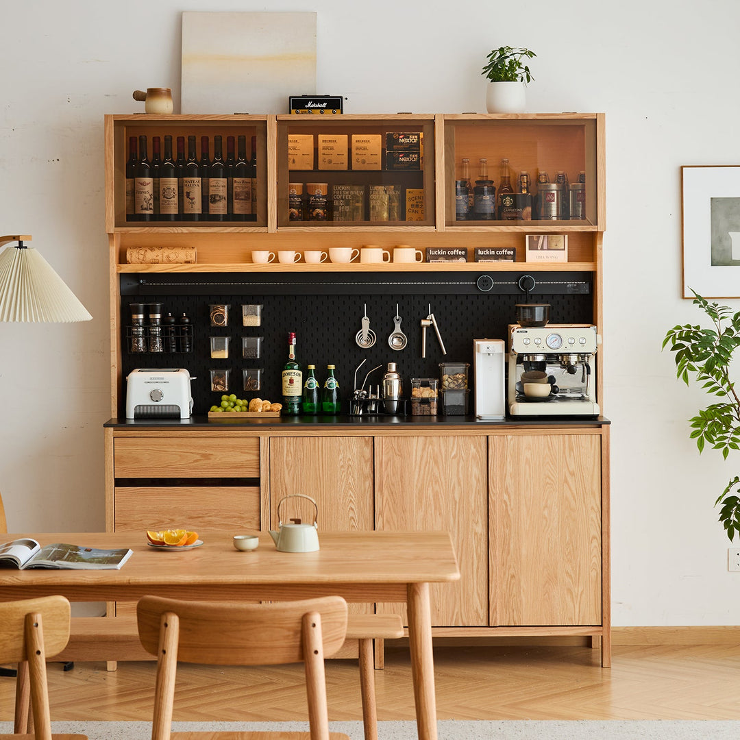 Scandinavian Oak Wood Side Cabinet LUMEN