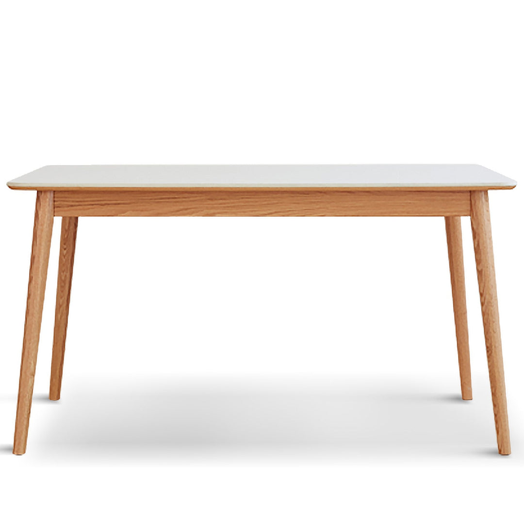 Scandinavian Oak Wood Sintered Stone Dining Table FORME