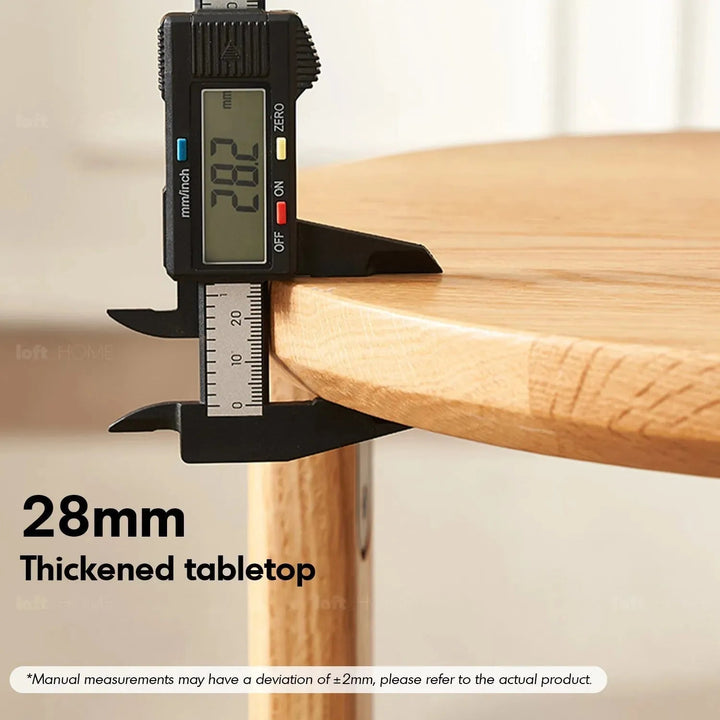 Scandinavian oak wood stackable stool harvest with context.