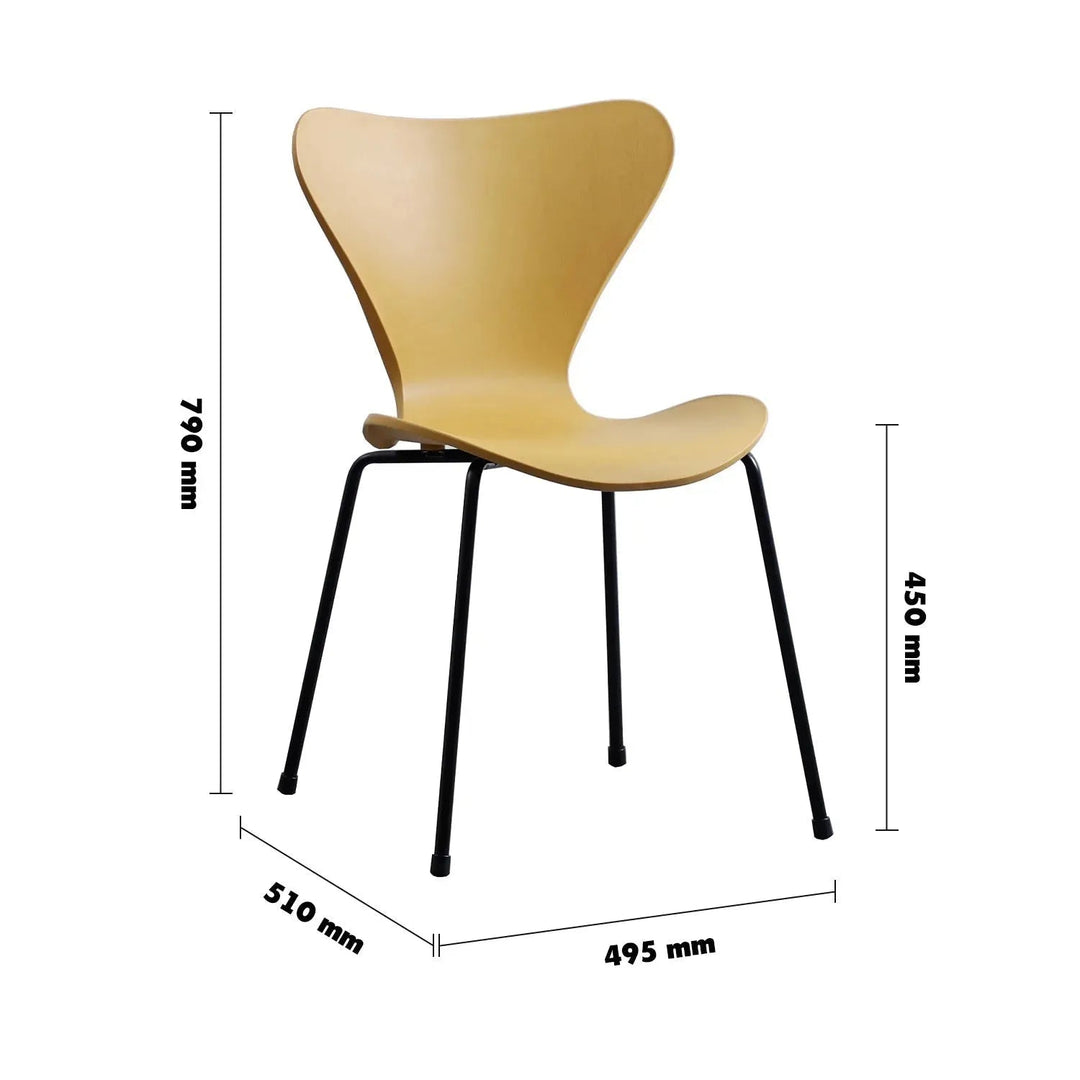 Contemporary Plastic Dining Chair ANT