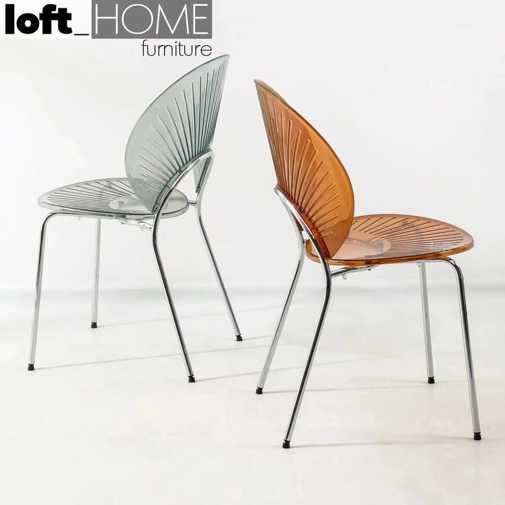 Contemporary Plastic Dining Chair APOLLO CLEAR