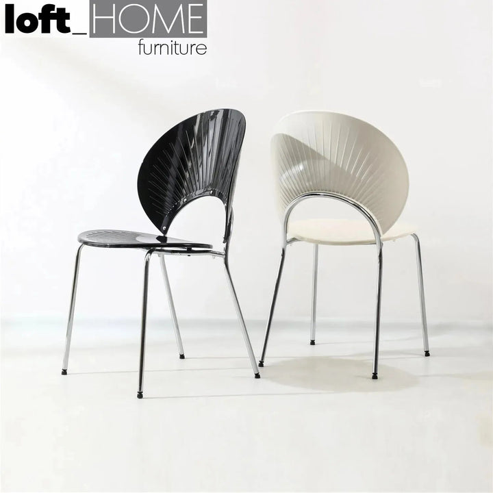 Contemporary Plastic Dining Chair APOLLO CLEAR