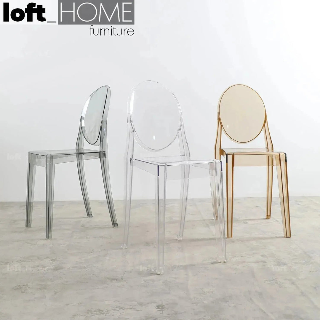 Contemporary Plastic Dining Chair GHOST VEE