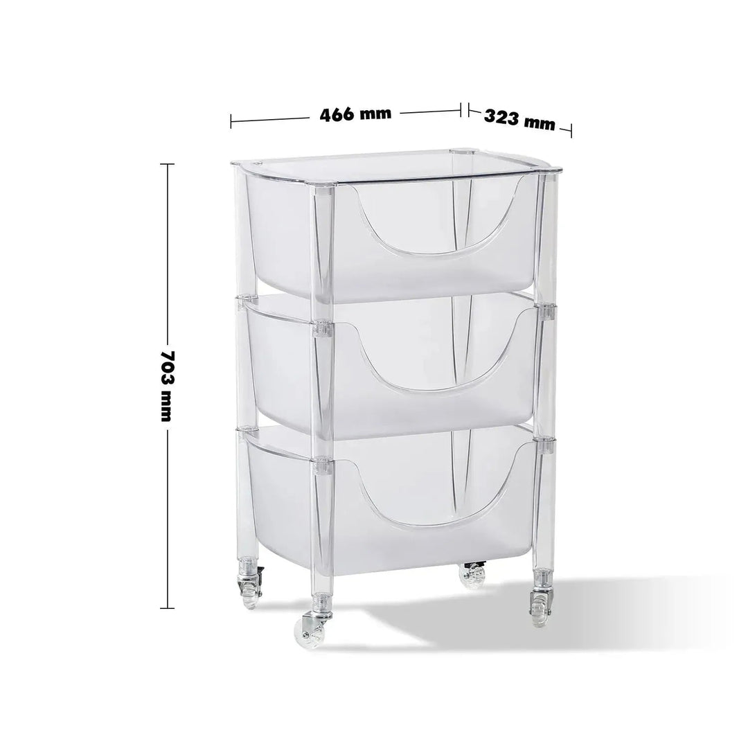 Contemporary Plastic Drawer Cabinet LOJA